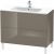 Dulap baza pe pardoseala Duravit L-Cube cu doua sertare, 102cm, gri flanel lucios