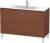 Dulap baza pe pardoseala Duravit L-Cube cu doua sertare, 122cm, furnir nuc natur