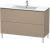 Dulap baza pe pardoseala Duravit L-Cube cu doua sertare, 122cm, linen decor