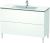 Dulap baza pe pardoseala Duravit L-Cube cu doua sertare, 122cm, alb super mat