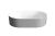 Lavoar tip bol Besco Lova Glam 34x53x13cm, mineral DuraBe, argintiu