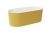 Cada ovala freestanding Besco Lova Glam 160x74cm, mineral DuraBe, ventil click-clack crom, auriu