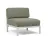 Element central Nardi Maximo, cadru alb Gesso, perne verde Timo Sunbrella