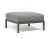 Pouf exterior Nardi Maximo 82.5x82.5cm, cadru gri Basalto, perna gri Lava Sunbrella