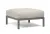 Pouf exterior Nardi Maximo 82.5x82.5cm, cadru gri Basalto, perna alb Perla Sunbrella