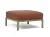 Pouf exterior Nardi Maximo 82.5x82.5cm, cadru verde Cactus, perna maro Cannella Sunbrella