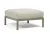 Pouf exterior Nardi Maximo 82.5x82.5cm, cadru verde Cactus, perna alb Perla Sunbrella