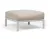 Pouf exterior Nardi Maximo 82.5x82.5cm, cadru alb Gesso, perna alb Perla Sunbrella