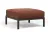 Pouf exterior Nardi Maximo 82.5x82.5cm, cadru maro Terra, perna maro Cannella Sunbrella