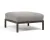 Pouf exterior Nardi Maximo 82.5x82.5cm, cadru maro Terra, perna gri Lava Sunbrella