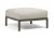 Pouf exterior Nardi Maximo 82.5x82.5cm, cadru maro Terra, perna alb Perla Sunbrella