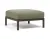 Pouf exterior Nardi Maximo 82.5x82.5cm, cadru maro Terra, perna verde Timo Sunbrella