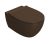 Vas wc suspendat Globo 4All NoRim 54cm, maro castana