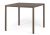 Masa exterior Nardi Piave 90, 89x89cm, h76cm, baza aluminiu, top HPL Materia, tabacco