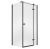 Cabina de dus Besco Pixa Black 90 P, 90x90cm, orientare dreapta, profile negru mat