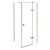 Cabina de dus Besco Pixa Gold 90 P, 90x90cm, orientare dreapta, profile auriu