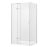 Cabina de dus Besco Pixa Chrome 90 L, 90x90cm, orientare stanga, profile crom