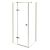 Cabina de dus Besco Pixa Gold 90 L, 90x90cm, orientare stanga, profile auriu