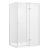 Cabina de dus Besco Pixa Chrome 100 P, 100x80cm, orientare dreapta, profile crom