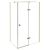 Cabina de dus Besco Pixa Gold 100 P, 100x80cm, orientare dreapta, profile auriu