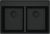 Chiuveta bucatarie Franke Maris MRG 620-35-35 TL cu doua cuve, 760x510mm, fragranite, Matte Black