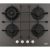 Plita gaz incorporabila Franke Maris FHMA 604 3G DC SG C cu 4 arzatoare, 60cm, gratare fonta, Slate Grey