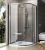 Cabina de dus semirotunda Ravak Pivot PSKK3 90x90cm, crom mat
