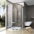 Cabina de dus semirotunda Ravak Pivot PSKK3 90x90cm, crom lucios