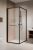 Cabina de dus Radaway Alienta Black SD I  80x80cm, profil negru
