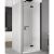 Usa de dus pliabila Ronal (SanSwiss) Solino SOLF1D 90cm, orientare dreapta, sticla AquaPerle 6mm, profil negru