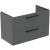Dulap baza Ideal Standard i.Life B cu 2 sertare, 100x50.5x63cm, gri mat