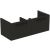 Dulap baza Ideal Standard i.Life B cu 2 sertare, 120x50.5x44cm, gri carbon mat
