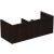 Dulap baza Ideal Standard i.Life B cu 2 sertare, 120x50.5x44cm, stejar cafea