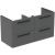 Dulap baza Ideal Standard i.Life B cu 4 sertare, 120x50.5x63cm, gri mat