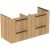 Dulap baza Ideal Standard i.Life B cu 4 sertare, 120x50.5x63cm, stejar natur