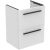 Dulap baza suspendat Ideal Standard i.life S cu doua sertare, 50cm, alb mat
