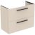 Dulap baza suspendat Ideal Standard i.life S cu doua sertare, 80cm, bej nisipiu mat