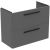 Dulap baza suspendat Ideal Standard i.life S cu doua sertare, 80cm, gri quartz mat