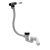 Sifon pentru cada cu preaplin Villeroy & Boch Loop & Friends, capac ventil alb si preaplin crom