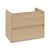 Dulap baza suspendat Villeroy & Boch Skyla cu 2 sertare, pentru lavoar asimetric, 772x596mm, Nordik Oak