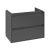 Dulap baza suspendat Villeroy & Boch Skyla cu 2 sertare, pentru lavoar asimetric, 772x596mm, Graphite