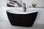 Cada freestanding Besco Viya Black & White 160x70cm, negru-alb