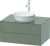 Dulap baza Duravit White Tulip cu 2 sertare, pentru lavoar tip bol, 80cm, Stone Grey Satin Matt Lacquer