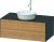Dulap baza Duravit White Tulip cu 2 sertare, pentru lavoar tip bol, 100cm, Natural Oak Solid