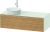 Dulap baza Duravit White Tulip cu 2 sertare, pentru lavoar tip bol, 130cm, Oak - White Satin Matt Lacquer