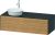 Dulap baza Duravit White Tulip cu 2 sertare, pentru lavoar tip bol, 130cm, Graphite Satin Matt