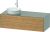 Dulap baza Duravit White Tulip cu 2 sertare, pentru lavoar tip bol, 130cm, Stone Grey Satin Matt Lacquer