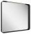 Oglinda cu iluminare LED Ravak Strip 50x70cm, rama neagra, IP44