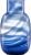 Vaza Zwiesel Glas Waters Blue, handmade, big