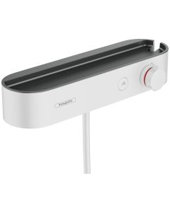 Baterie dus termostatata Hansgrohe ShowerTablet Select 400, alb mat